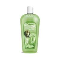 Champú frecuencia con aloe vera para perros.