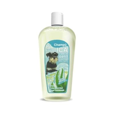 Champú ICA para perros - 4 en 1 con Aloe Vera