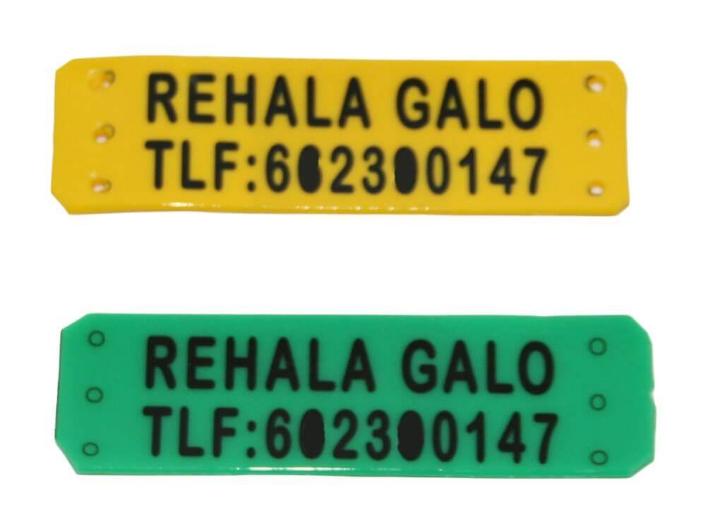 Placas identificativas