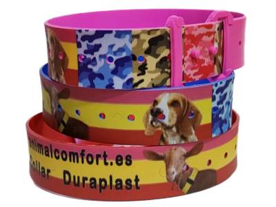 Collar DuraPlast para rehalas y ganadería - Personalizado a todo color