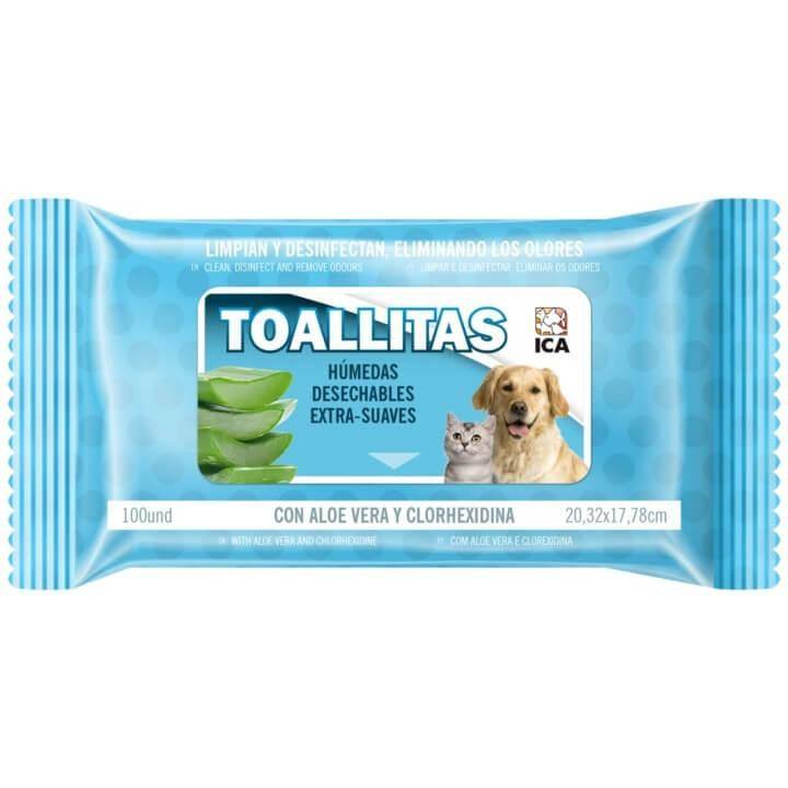 TOALLITAS ANTIBACTERIAS VITAKRAFT MULTIUSOS 20 Unidades Higiene de perros y  Gatos