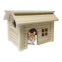 Casas de madera para hamster.