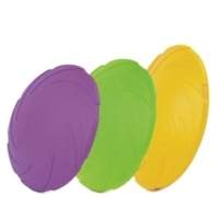 Frisbee flexible de goma juguete para perros