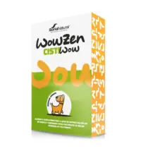 Caja de suplemento urinario natural Wowzen Cistiwow para perros con extractos de hibisco y arándano