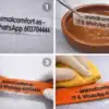 Aplicación de etiquetas 3D para personalizar collares AnimalComfort Proceso de aplicación de etiqueta 3D negra AnimalComfort en collar de poliuretano naranja para personalizar collares de perros.